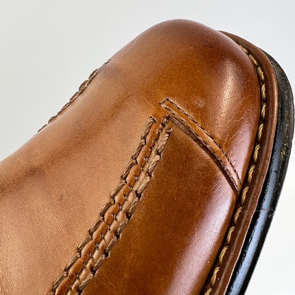 Sandro Moscoloni Tan Ambrose Size 12 Slip On Mens Leather Shoes Width D - Picture 12 of 12